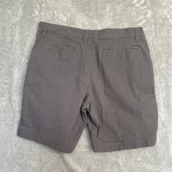 Columbia Mens 38 Chino Shorts 10” Inseam Regular Fit Gray Outdoor Fishing Pocket - Picture 9 of 9